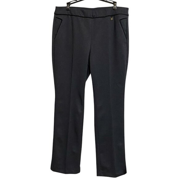 Anne Klein Pull On Boot Cut Career Pants Size Large - Picture 3 of 9